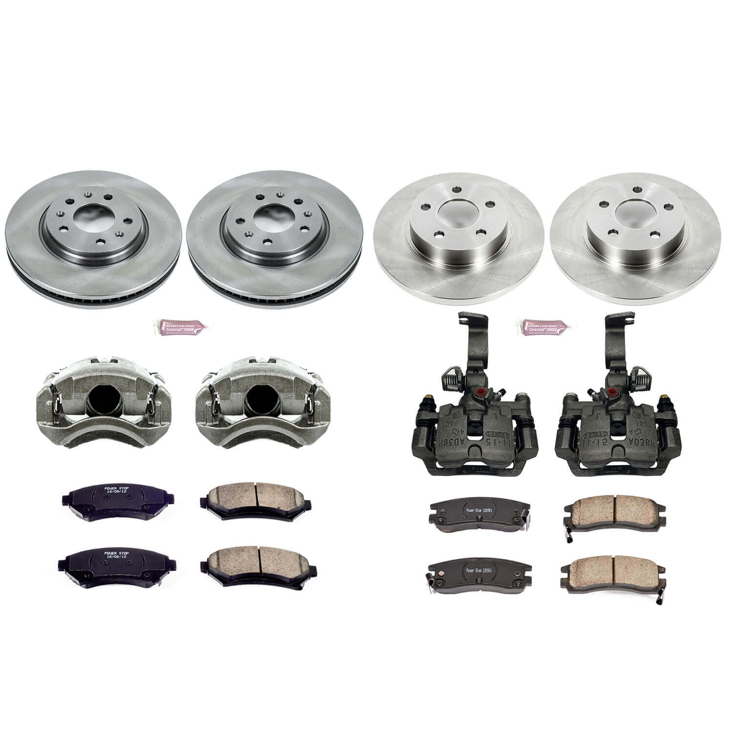 Power Stop KCOE2733 Autospecialty 1-Click Daily Driver Front And Rear Brake Kit for 2003-2004 Cadillac Seville product image