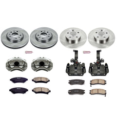 Power Stop KCOE2733 Autospecialty 1-Click Daily Driver Front And Rear Brake Kit for 2003-2004 Cadillac Seville product image