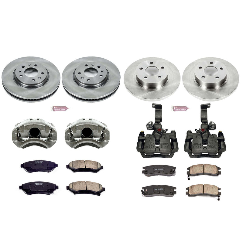 Power Stop KCOE2733 Autospecialty 1-Click Daily Driver Front And Rear Brake Kit for 2003-2004 Cadillac Seville product image