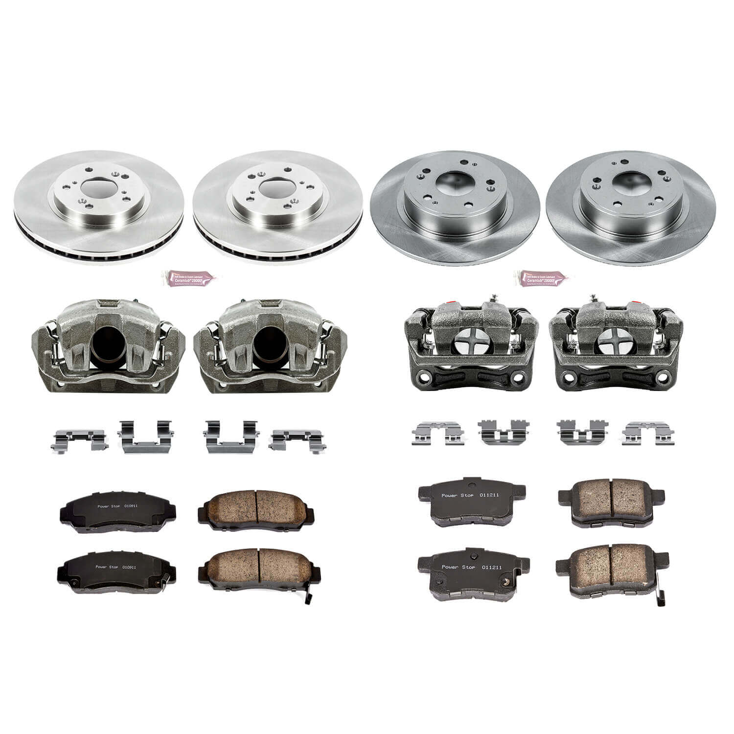 Power Stop KCOE2742 Autospecialty 1-Click Daily Driver Front And Rear Brake Kit for 2009-2010 Acura TSX product image