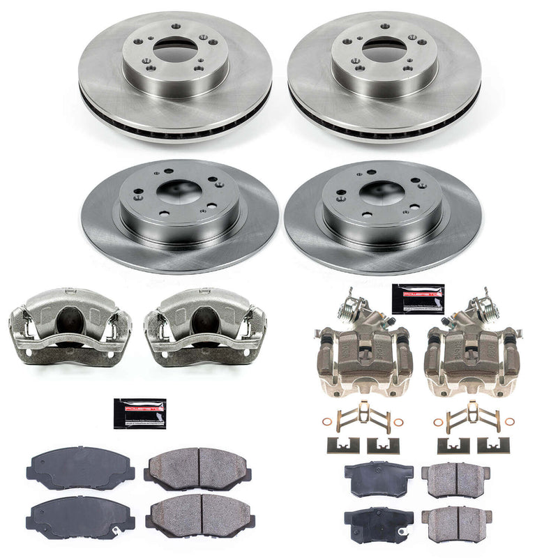 Power Stop KCOE2745 Autospecialty 1-Click OE Replacement Pad And Rotor Kit With Calipers for 2005 Honda Accord Sedan (4 Door) product image