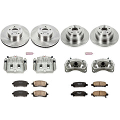 Power Stop KCOE2749 Autospecialty 1-Click Daily Driver Front And Rear Brake Kit for 2000 Subaru Legacy Rear Disc product image