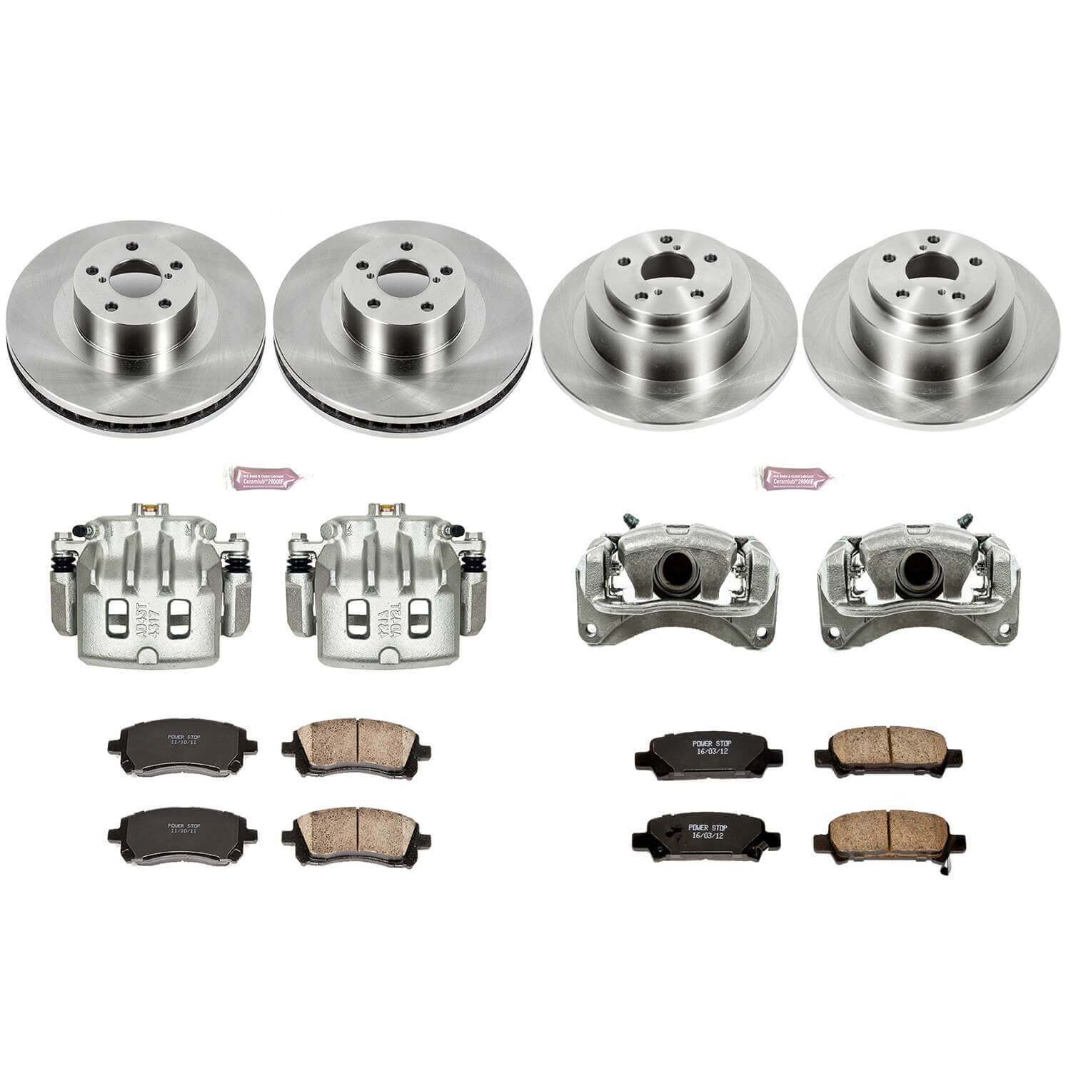 Power Stop KCOE2752 Autospecialty 1-Click Daily Driver Front And Rear Brake Kit for 2001 Subaru Legacy GT Limited product image