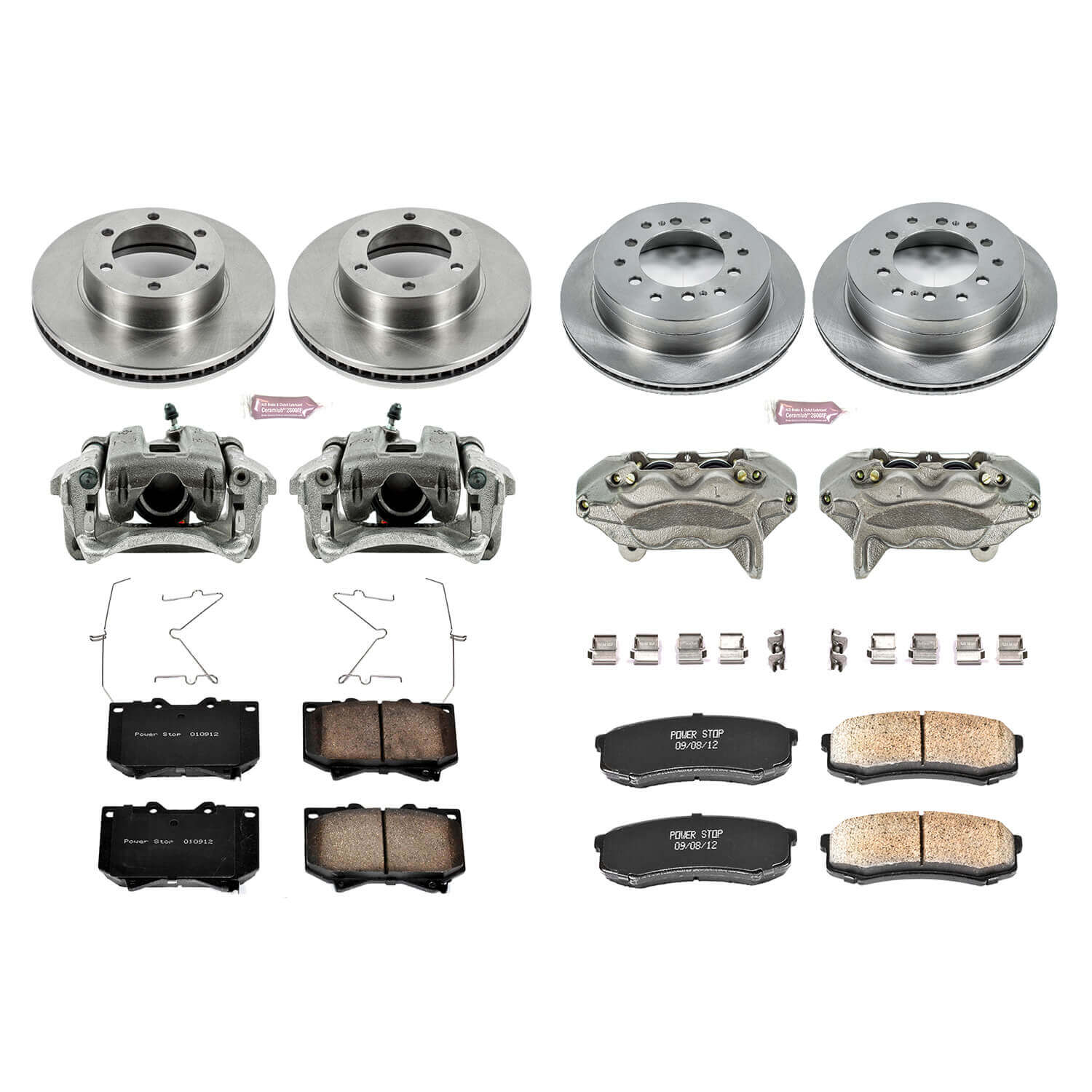 Power Stop KCOE2756 Autospecialty 1-Click Daily Driver Front And Rear Brake Kit for 2001-2002 Toyota Sequoia product image