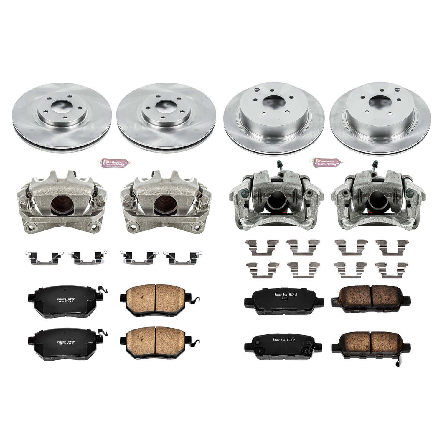 Power Stop KCOE2767 Autospecialty 1-Click Daily Driver Front And Rear Brake Kit for 2003-2005 Nissan Murano product image