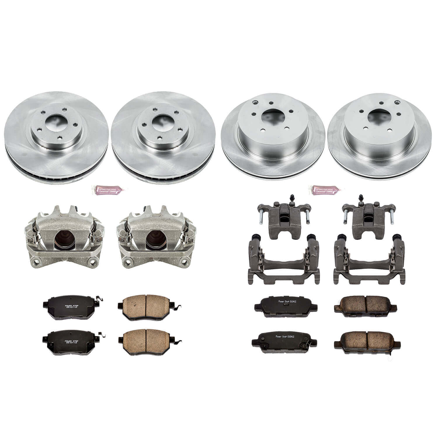 Power Stop KCOE2767B Autospecialty 1-Click Daily Driver Front And Rear Brake Kit for 2009-2010 Nissan Murano product image