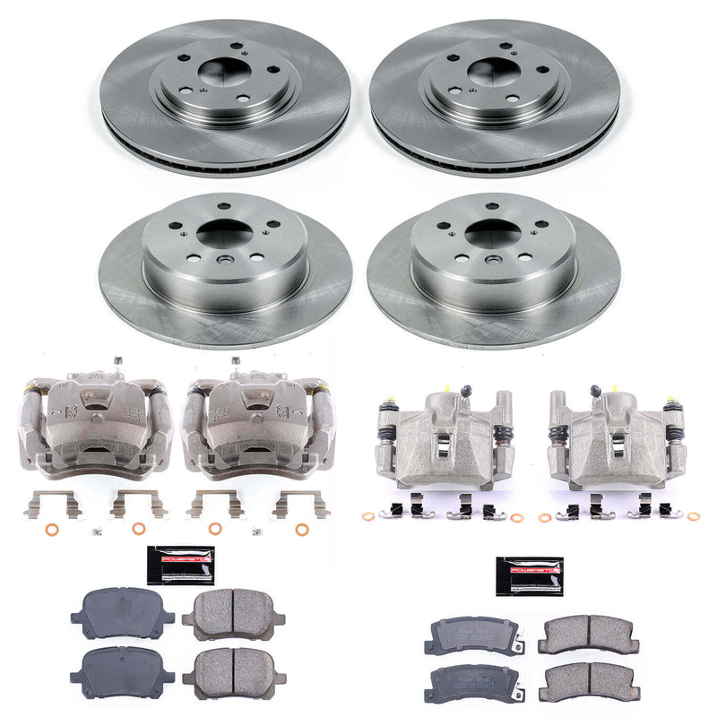 Power Stop KCOE2774 Autospecialty 1-Click OE Replacement Pad And Rotor Kit With Calipers for 1999-2001 Lexus RX300 Front Wheel Drive product image