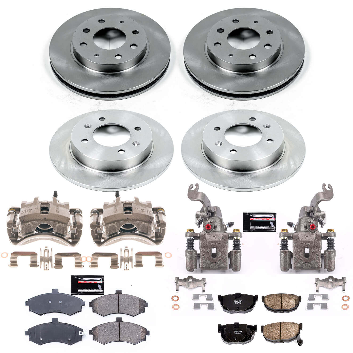 Power Stop KCOE2779A Autospecialty 1-Click OE Replacement Pad And Rotor Kit With Calipers for 2003-2005 Hyundai Elantra Rear Disc product image
