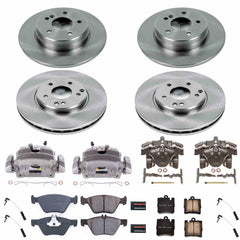 Power Stop KCOE2786 Front And Rear Autospecialty 1-Click OE Replacement Pad And Rotor Kit With Calipers for 2000-2002 Mercedes-Benz CLK320 product image