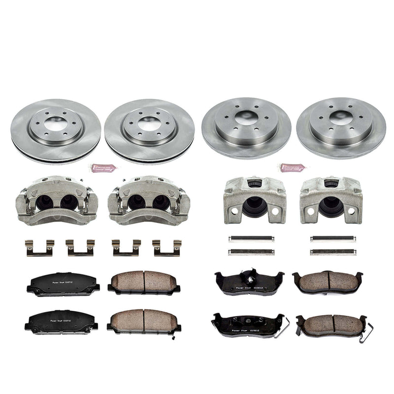 Power Stop KCOE2804 Autospecialty 1-Click Daily Driver Front And Rear Brake Kit for 2006-2007 Infiniti QX56 product image