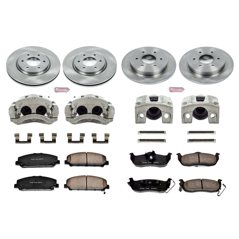 Power Stop KCOE2805 Autospecialty 1-Click Daily Driver Front And Rear Brake Kit for 2008-2010 Infiniti QX56 product image
