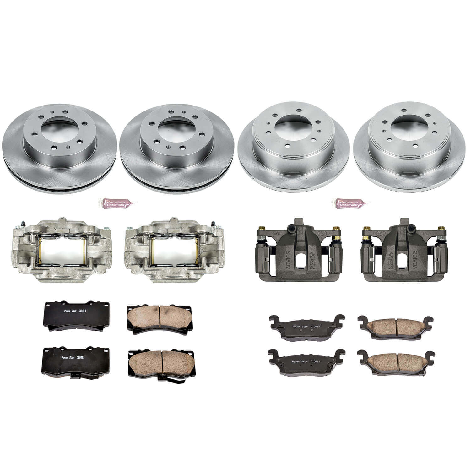 Power Stop KCOE2820 Autospecialty 1-Click Daily Driver Front And Rear Brake Kit for 2006-2010 Hummer H3 product image
