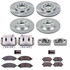 Power Stop KCOE2828 Autospecialty 1-Click OE Replacement Front And Rear Brake Kit With Calipers for 2004-2007 Ford Freestar product image