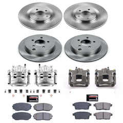 Power Stop KCOE2829 Autospecialty 1-Click OE Replacement Front And Rear Brake Kit With Calipers for 2007-2010 Ford Edge product image
