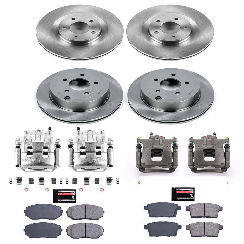 Power Stop KCOE2829 Autospecialty 1-Click OE Replacement Front And Rear Brake Kit With Calipers for 2007-2010 Ford Edge product image