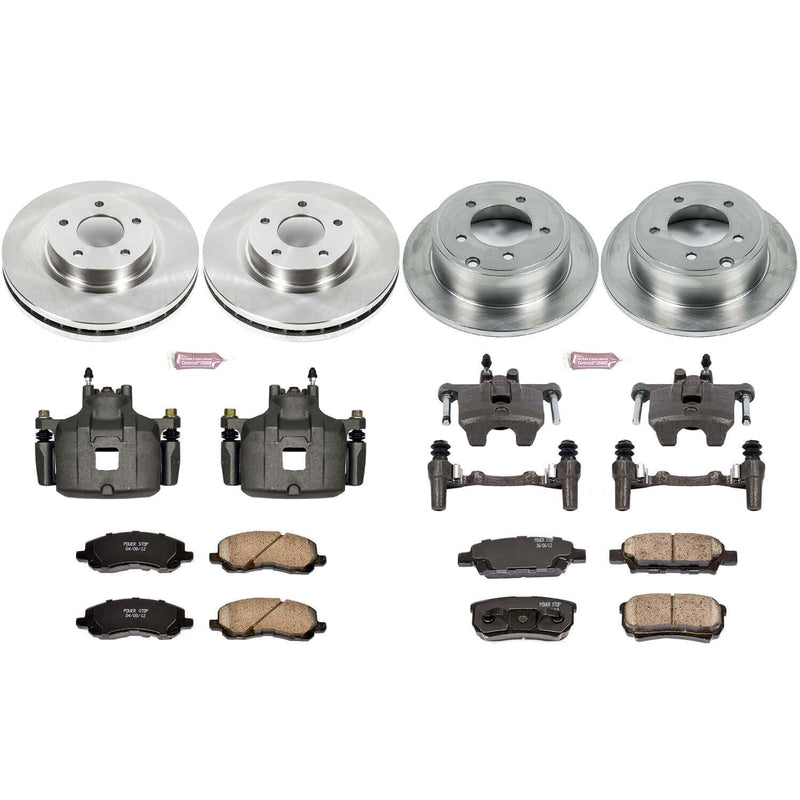 Power Stop KCOE2840A Autospecialty 1-Click Daily Driver Front And Rear Brake Kit for 2012 Mitsubishi Lancer SE product image