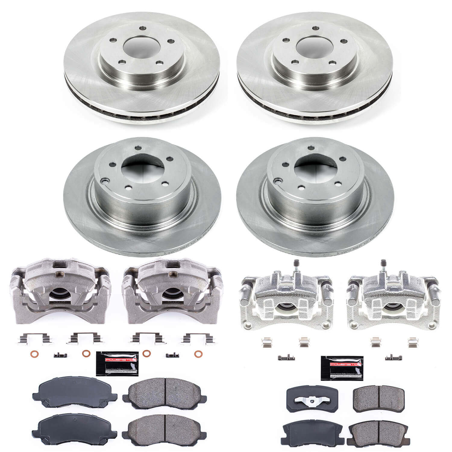 Power Stop KCOE2848A Autospecialty 1-Click OE Replacement Pad And Rotor Kit With Calipers for 2011-2014 Chrysler 200 product image