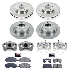 Power Stop KCOE2848B Autospecialty 1-Click OE Replacement Pad And Rotor Kit With Calipers for 2008-2009 Mitsubishi Lancer GTS product image