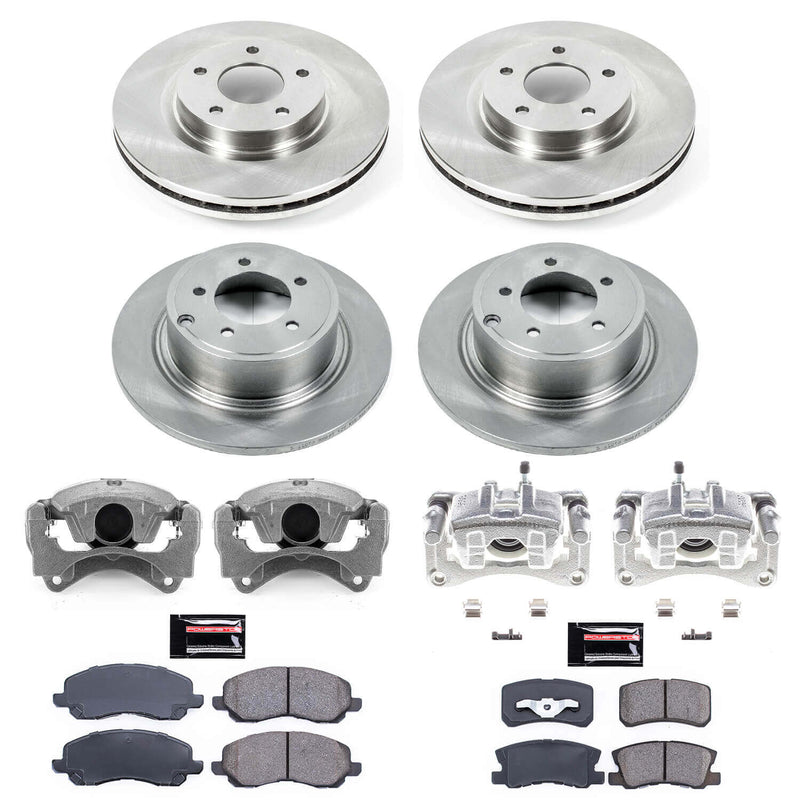 Power Stop KCOE2848B Autospecialty 1-Click OE Replacement Pad And Rotor Kit With Calipers for 2008-2009 Mitsubishi Lancer GTS product image