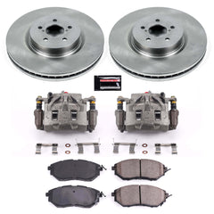 Power Stop KCOE285 Autospecialty 1-Click OE Replacement Front Brake Kit With Calipers for 2014-2018 Subaru Forester product image