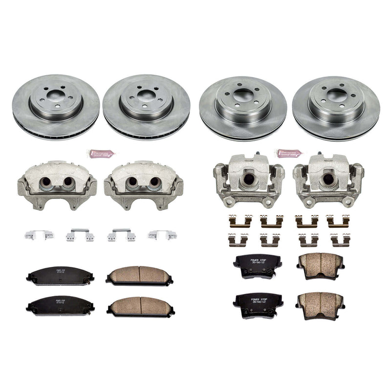 Power Stop KCOE2853 Autospecialty 1-Click Daily Driver Front And Rear Brake Kit for 2005-2008 Chrysler 300 C, Limited, Touring All Wheel Drive product image