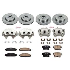 Power Stop KCOE2853A Autospecialty 1-Click Daily Driver Front And Rear Brake Kit for 2012-2019 Chrysler 300 All Wheel Drive product image