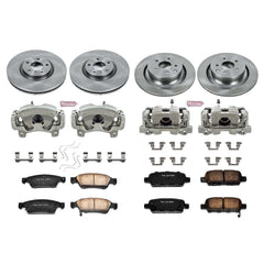 Power Stop KCOE2862 Autospecialty 1-Click Daily Driver Front And Rear Brake Kit for 2007 Infiniti G35 Sport Sedan (4 Door) product image