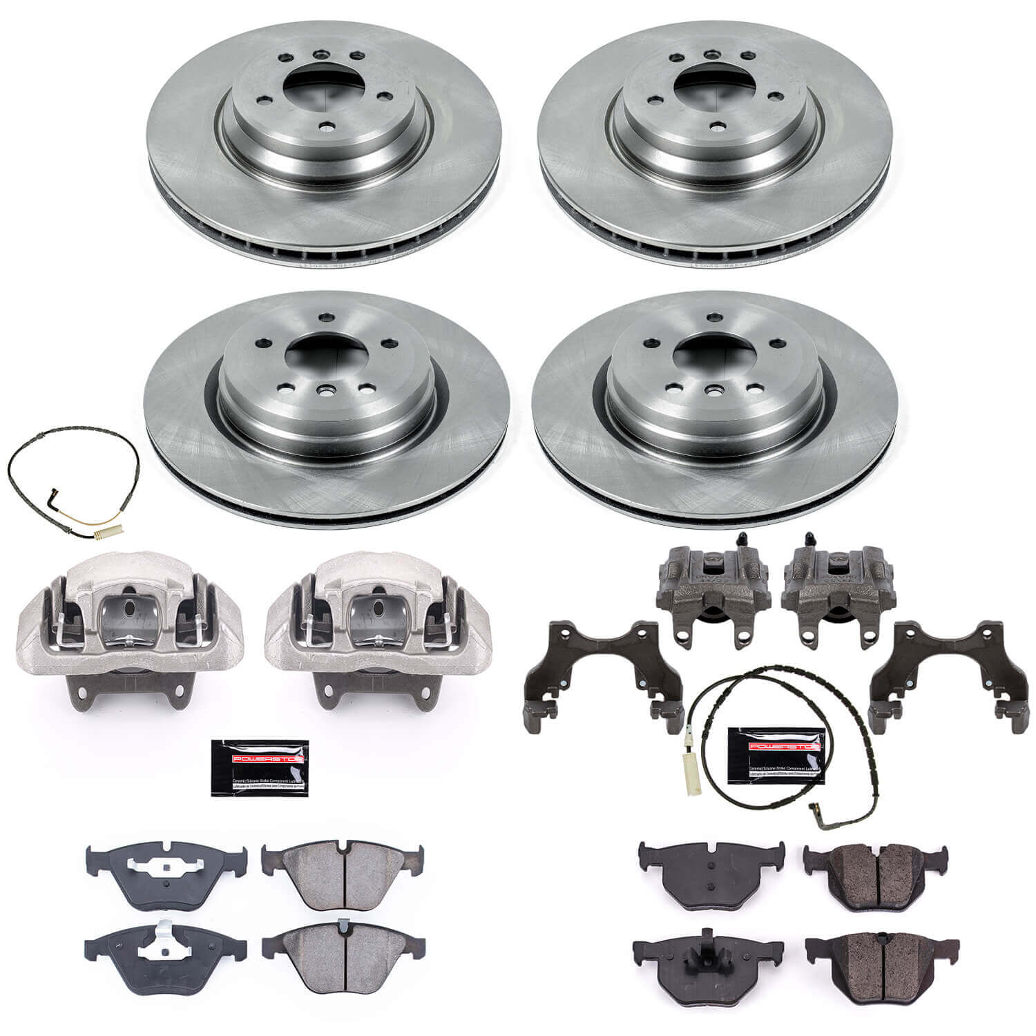 Power Stop KCOE2883 Autospecialty 1-Click Daily Driver Front And Rear Brake Kit for 2009-2010 BMW 335I Xdrive product image