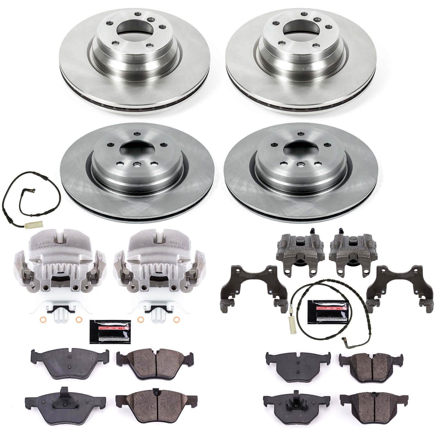 Power Stop KCOE2886 Autospecialty 1-Click OE Replacement Pad And Rotor Kit With Calipers for 2006 BMW 330I product image