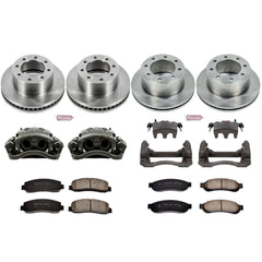 Power Stop KCOE2895 Autospecialty 1-Click Daily Driver Front And Rear Brake Kit for 2007-2008 Ford F-250 Super Duty 4 Wheel Drive product image