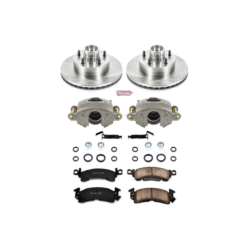 Power Stop KCOE2908 Autospecialty 1-Click Daily Driver Front Brake Kit for 1979-1980 Buick Lesabre Rear Drum product image