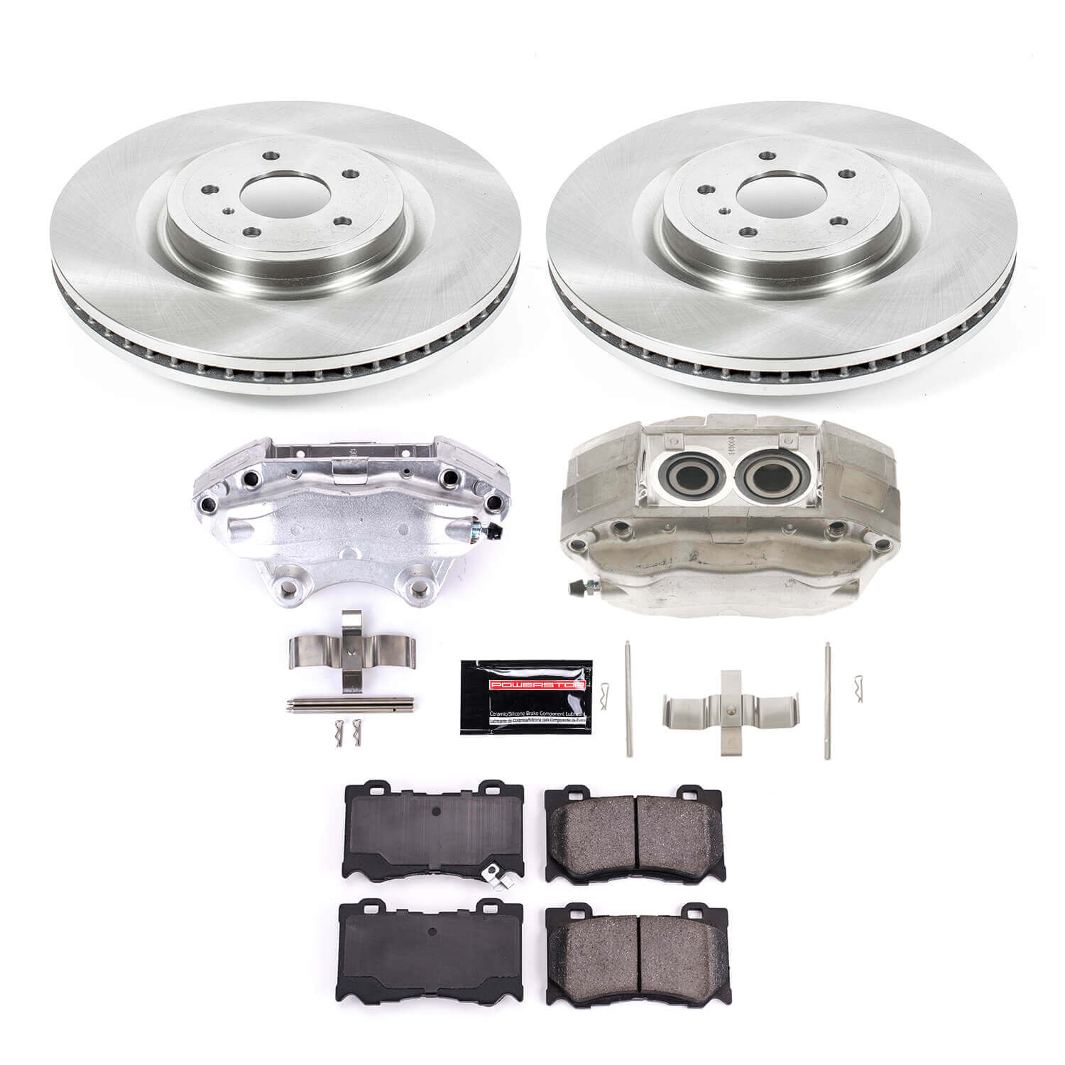 Power Stop KCOE2915B Front Autospecialty 1-Click OE Replacement Pad And Rotor Kit With Calipers for 2009 Nissan 350Z product image