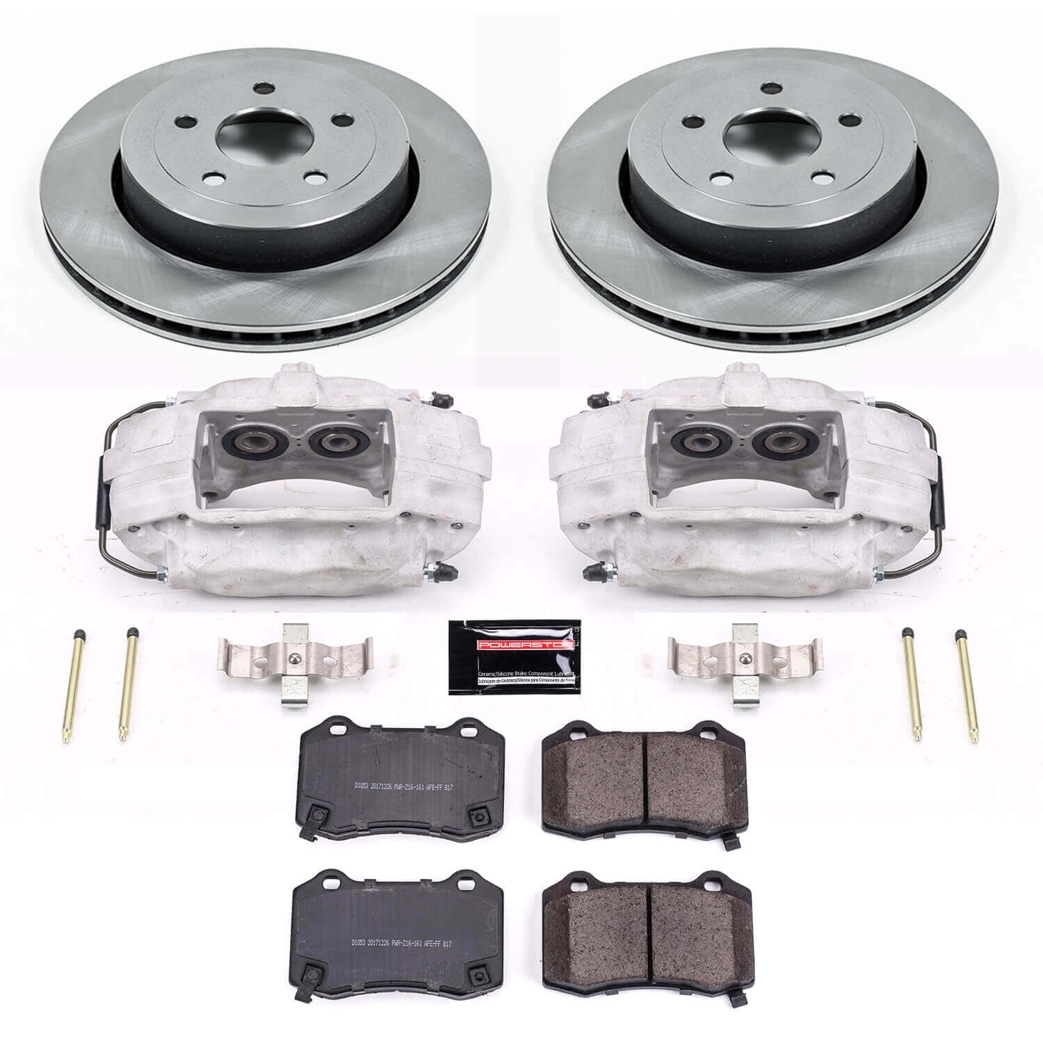 Power Stop KCOE2949 Autospecialty 1-Click OE Replacement Rear Brake Kit With Calipers for 2006-2010 Jeep Grand Cherokee SRT8 product image