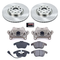 Power Stop KCOE2963 Autospecialty 1-Click OE Replacement Front Brake Kit With Calipers for 2015-2018 Audi Q3 product image