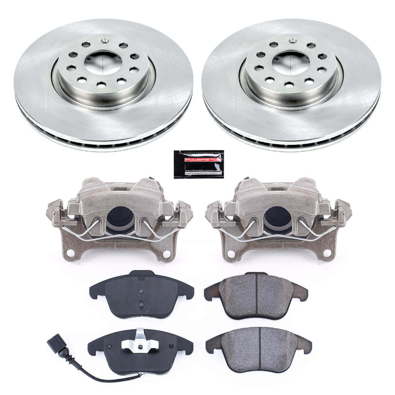 Power Stop KCOE2963 Autospecialty 1-Click OE Replacement Front Brake Kit With Calipers for 2015-2018 Audi Q3 product image