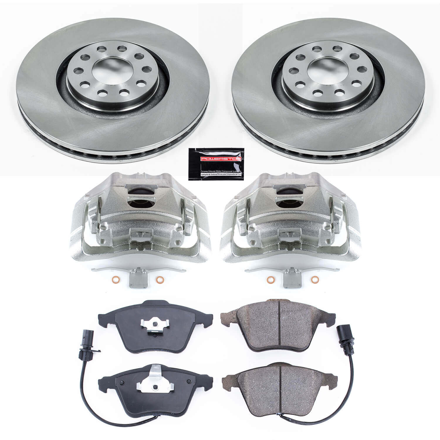 Power Stop KCOE2990 Autospecialty 1-Click OE Replacement Pad And Rotor Kit With Calipers for 2005-2006 Audi A4 Base product image