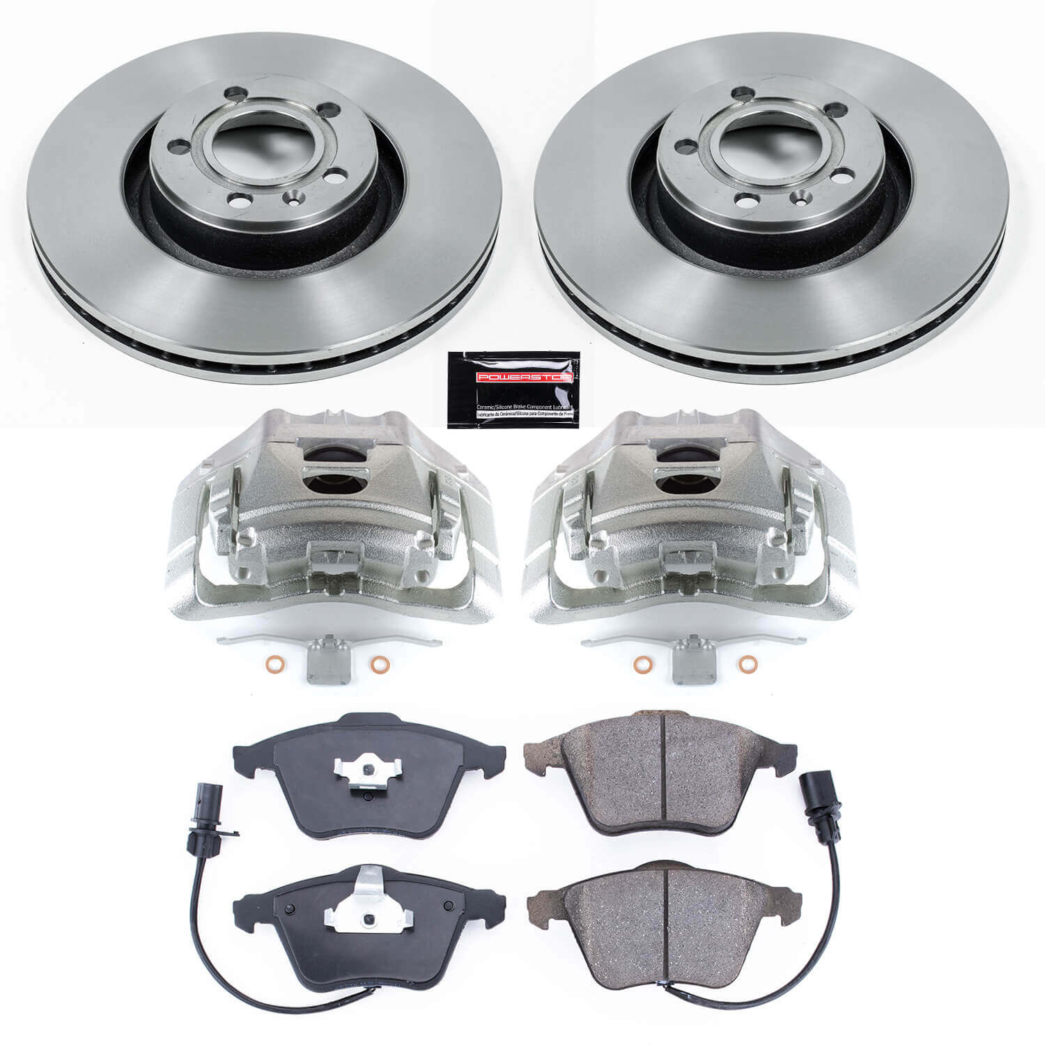 Power Stop KCOE2993 Autospecialty 1-Click OE Replacement Pad And Rotor Kit With Calipers for 2006-2011 Audi A6 product image