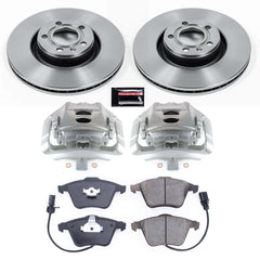 Power Stop KCOE2993 Autospecialty 1-Click OE Replacement Pad And Rotor Kit With Calipers for 2006-2011 Audi A6 product image