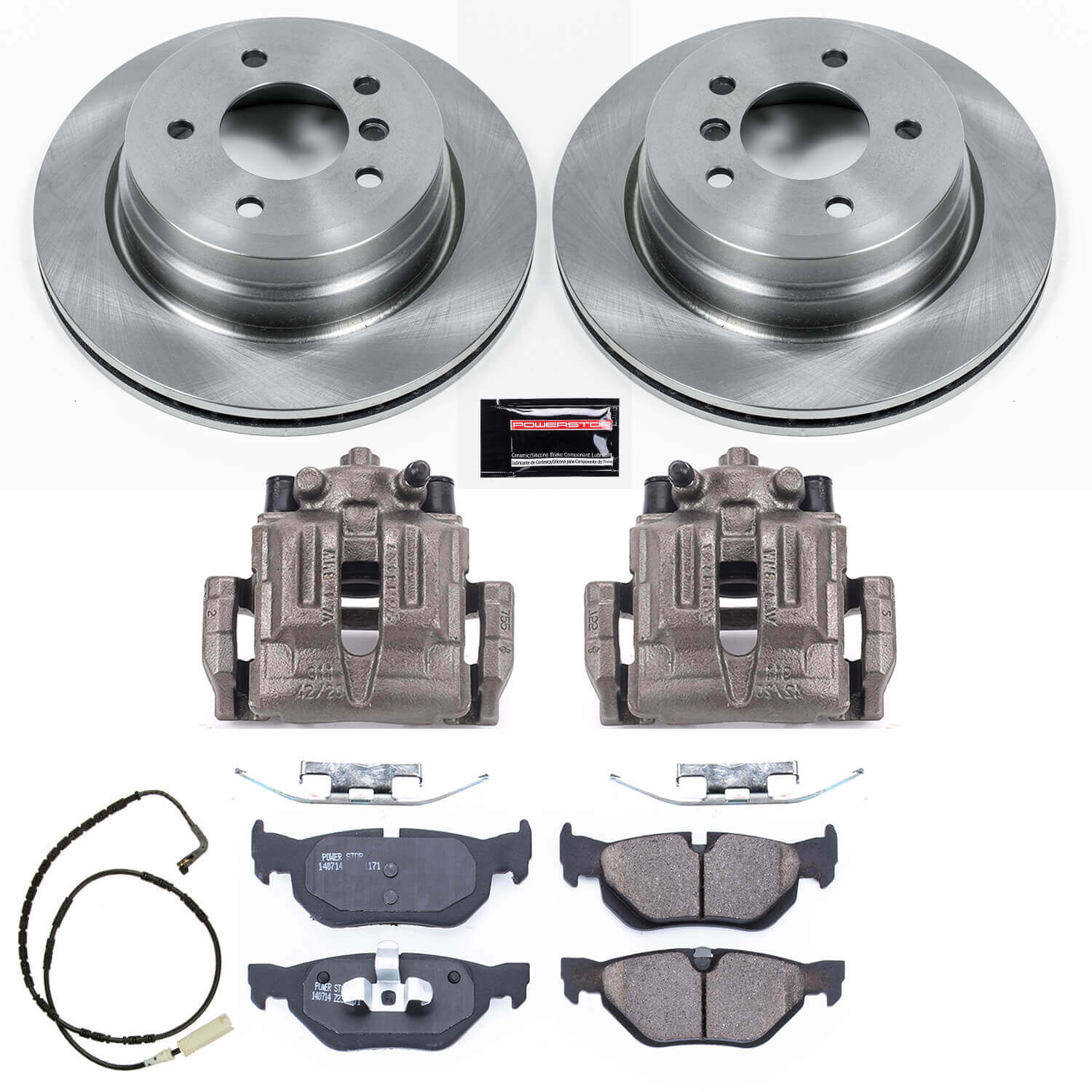 Power Stop KCOE3001 Autospecialty 1-Click OE Replacement Rear Brake Kit With Calipers for 2006 BMW 325Xi product image