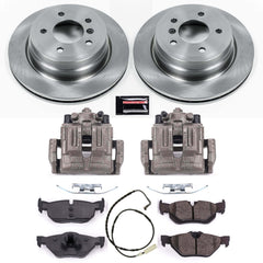 Power Stop KCOE3002 Autospecialty 1-Click OE Replacement Rear Brake Kit With Calipers for 2007-2010 BMW 328I Convertible, Station Wagon product image