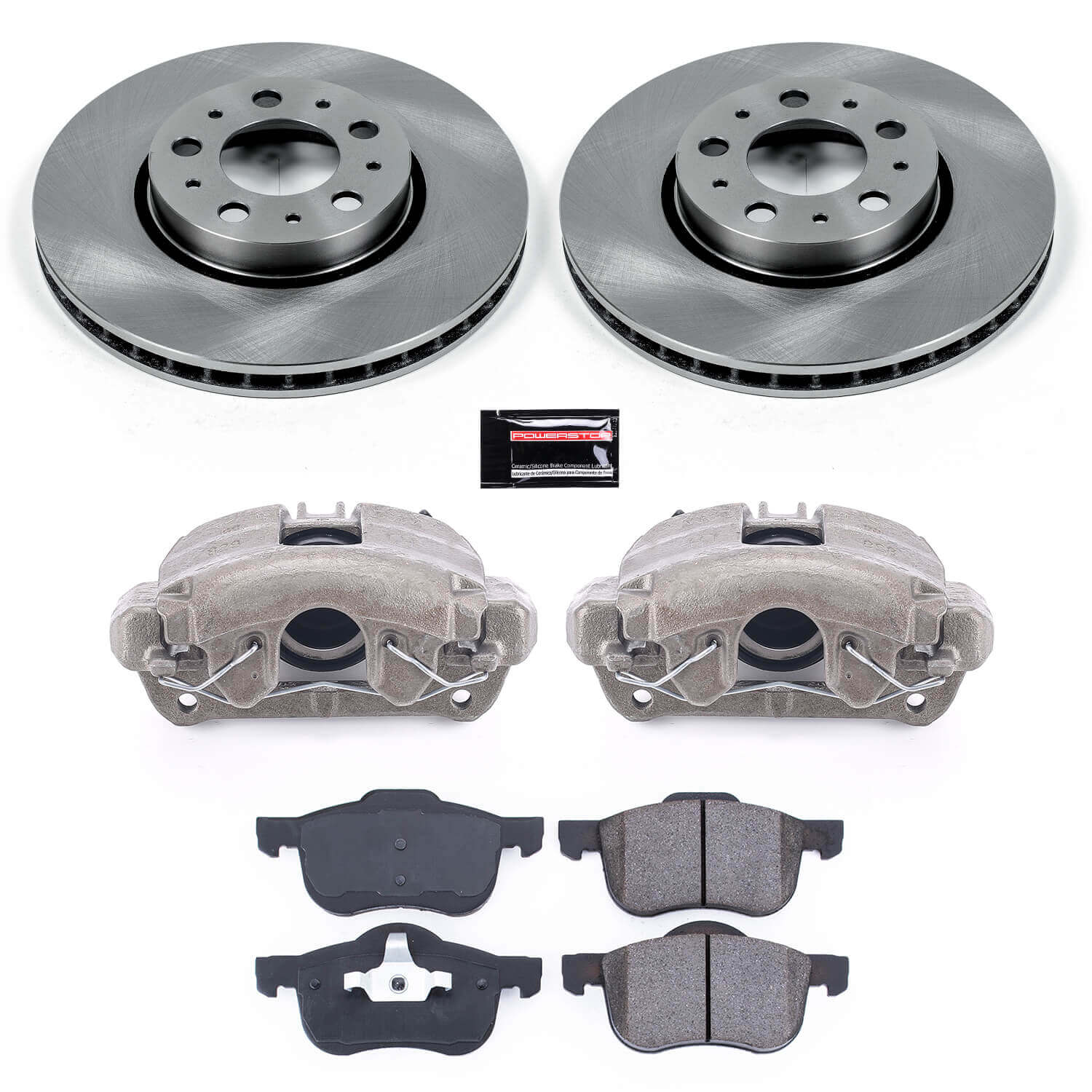 Power Stop KCOE3004A Autospecialty 1-Click OE Replacement Pad And Rotor Kit With Calipers for 2001-2003 Volvo S60 product image
