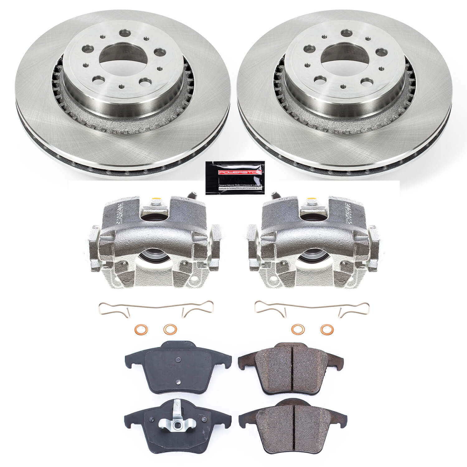Power Stop KCOE3039 Autospecialty 1-Click OE Replacement Pad And Rotor Kit With Calipers for 2003-2014 Volvo XC90 product image