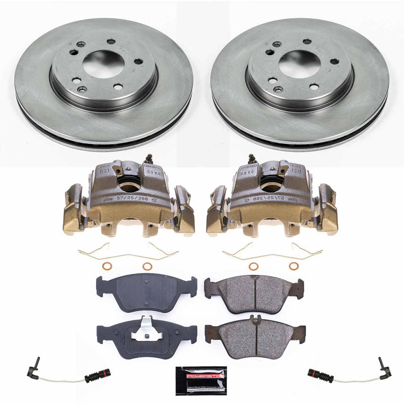 Power Stop KCOE3047 Front Autospecialty 1-Click OE Replacement Pad And Rotor Kit With Calipers for 1999-2000 Mercedes-Benz C230 product image