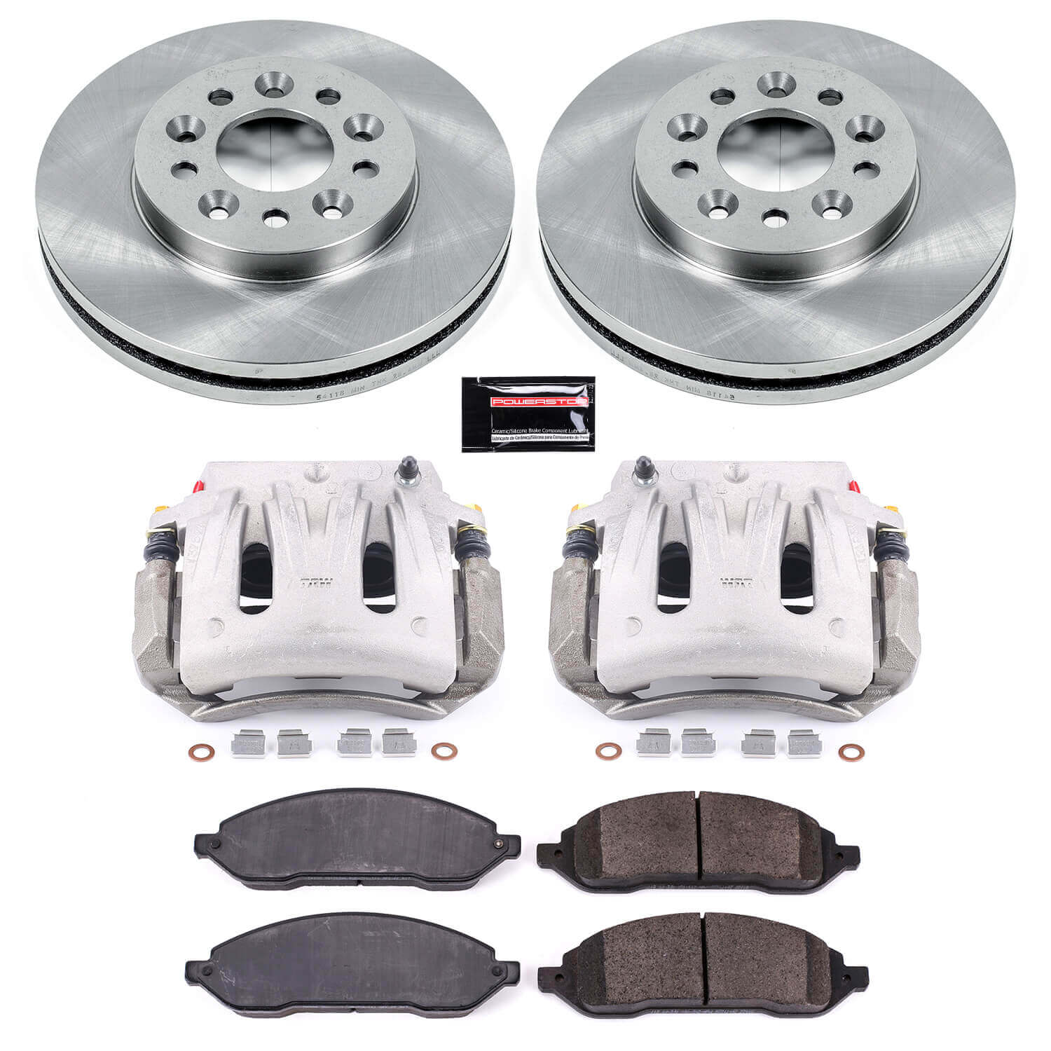 Power Stop KCOE3051 Autospecialty 1-Click OE Replacement Front Brake Kit With Calipers for 2004-2007 Ford Freestar product image