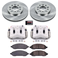 Power Stop KCOE3051 Autospecialty 1-Click OE Replacement Front Brake Kit With Calipers for 2004-2007 Ford Freestar product image