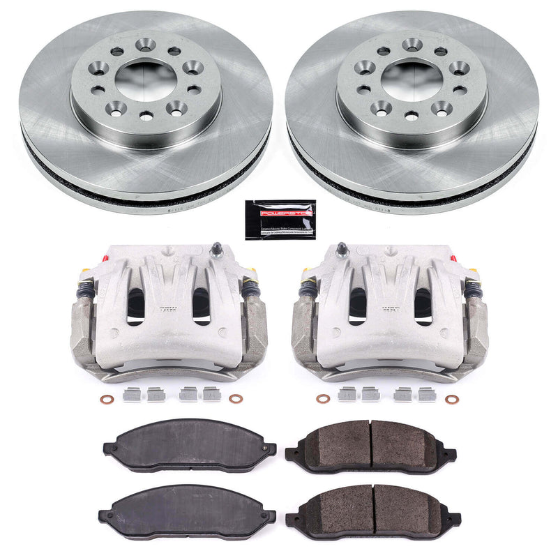 Power Stop KCOE3051 Autospecialty 1-Click OE Replacement Front Brake Kit With Calipers for 2004-2007 Ford Freestar product image