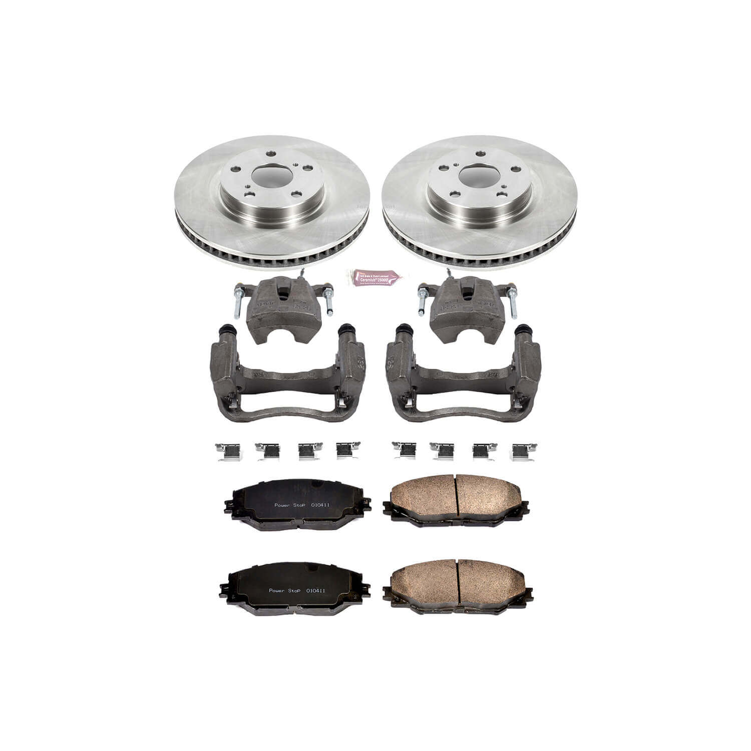 Power Stop KCOE3054 Autospecialty 1-Click Daily Driver Front Brake Kit for 2009-2010 Pontiac Vibe AWD, Base, GT product image
