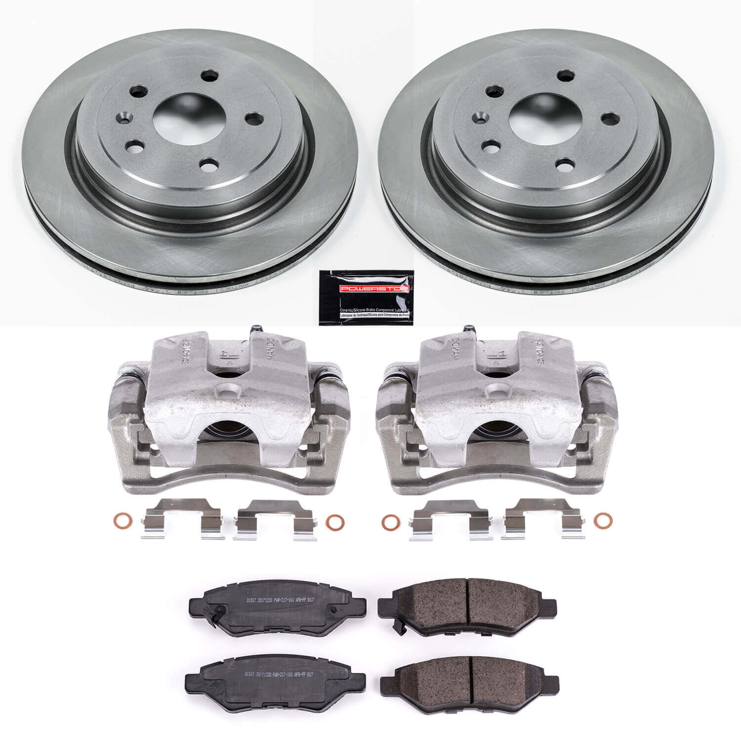 Power Stop KCOE3072 Autospecialty 1-Click OE Replacement Pad And Rotor Kit With Calipers for 2008 Cadillac Cts product image