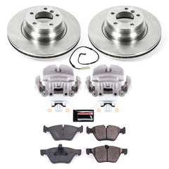 Power Stop KCOE3077 Autospecialty 1-Click OE Replacement Pad And Rotor Kit With Calipers for 2006 BMW 330I product image
