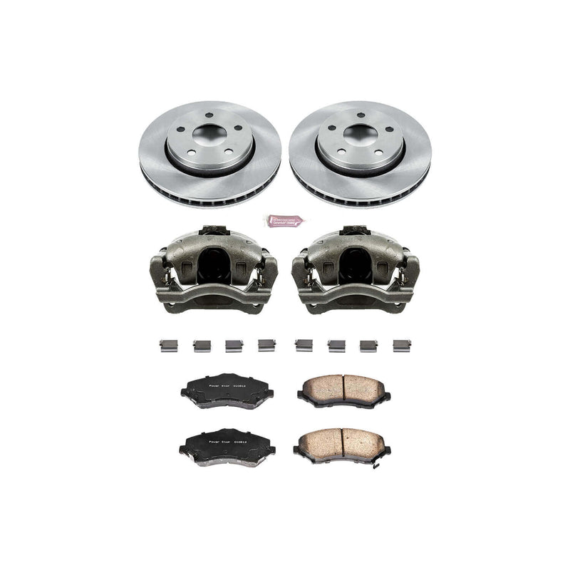 Power Stop KCOE3097 Autospecialty 1-Click Daily Driver Front Brake Kit for 2007-2018 Jeep Wrangler product image